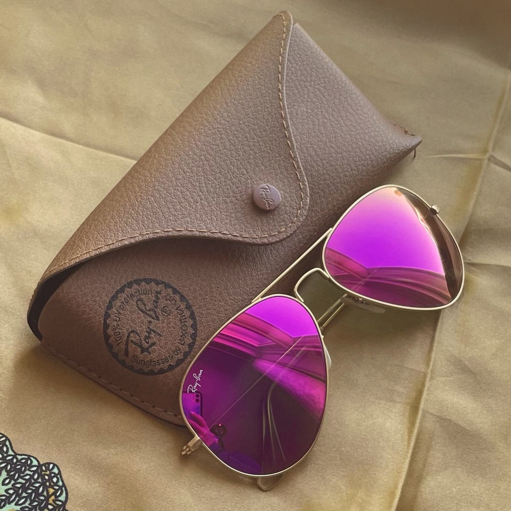 pink flash aviators - Ray-Ban